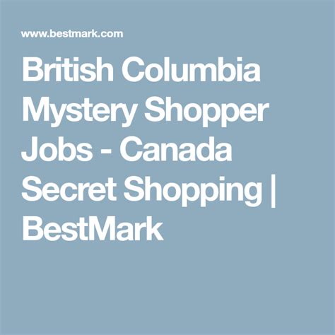 mystery shopper jobs canada